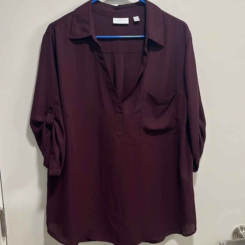 Maroon blouse
